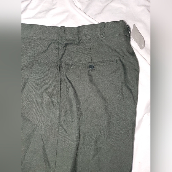 :  hemmed U.S. Army Green Men’s Poly Wool class A Trousers Dress Pants 38L READ - Picture 10 of 15